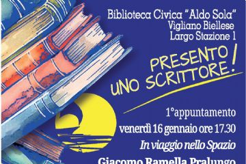 "Presento uno scrittore": in Biblioteca, Giacomo Ramella Pralungo