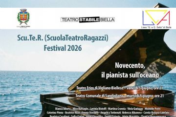 Scu.Te.R. (ScuolaTeatro Ragazzi) Festival 2026 torna all'Erios con Novecento, il pianista sull'oceano