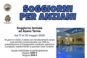 Soggiorno termale e marino organizzato dall'Associazione Podistica Vigliano con il supporto del Comune