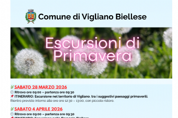 Primavera a Vigliano: al via il nuovo calendario di escursioni sul territorio